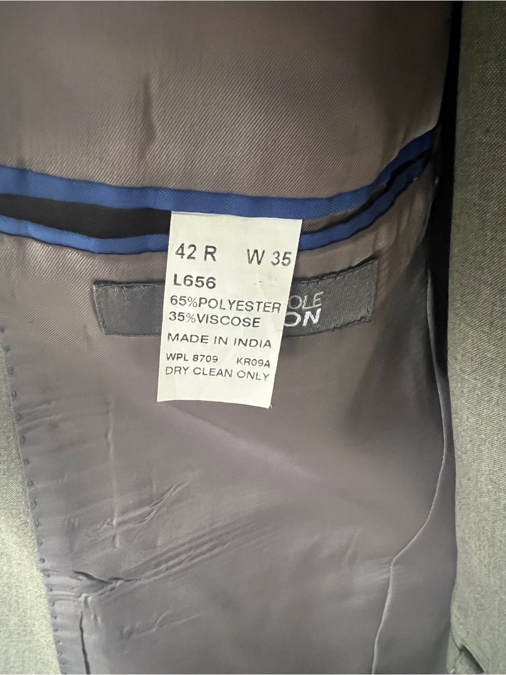 Kenneth Cole Light Beige Two-Button Suit - Picture 5 of 12